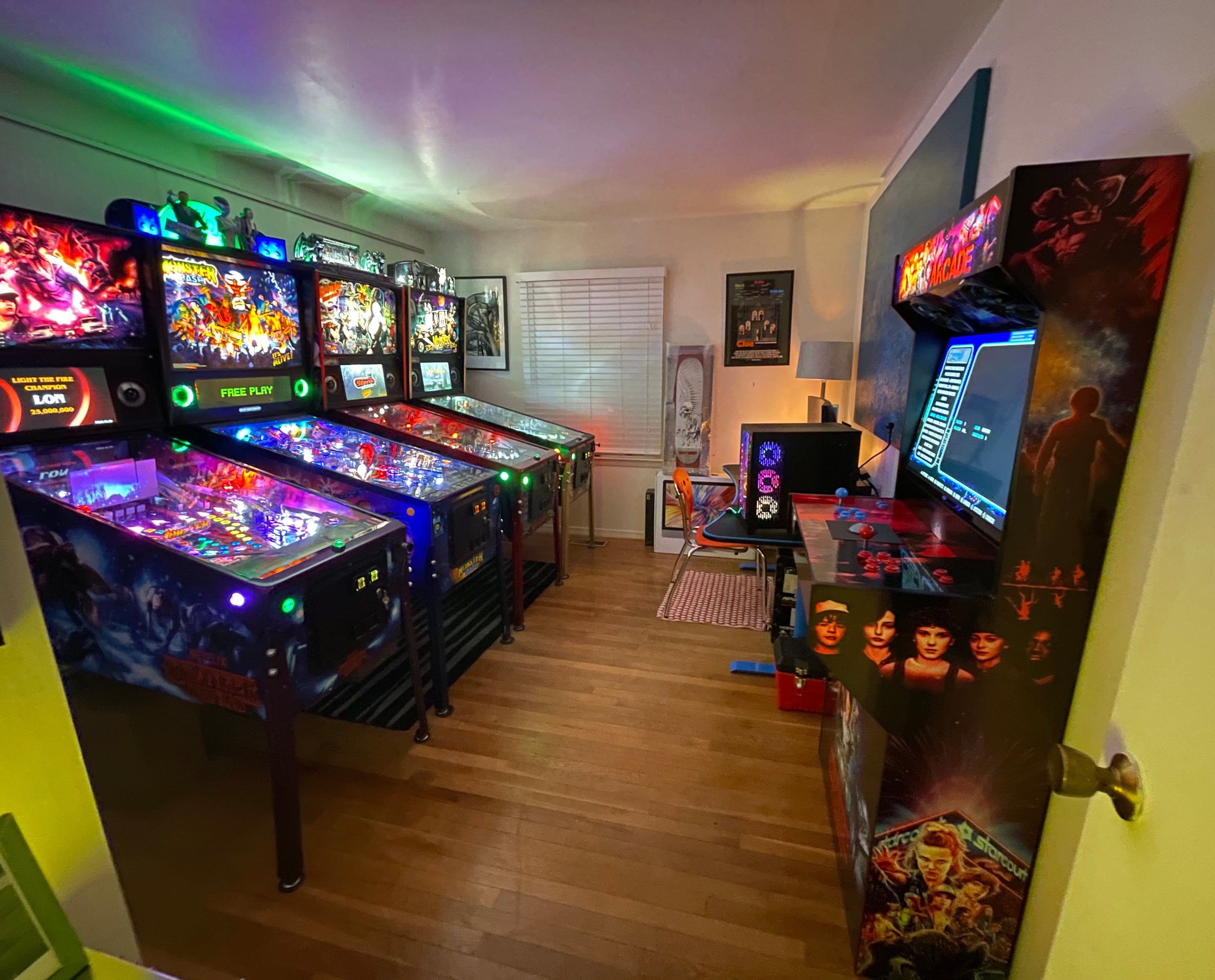 Arcade setup shared by Lindsay Johnson