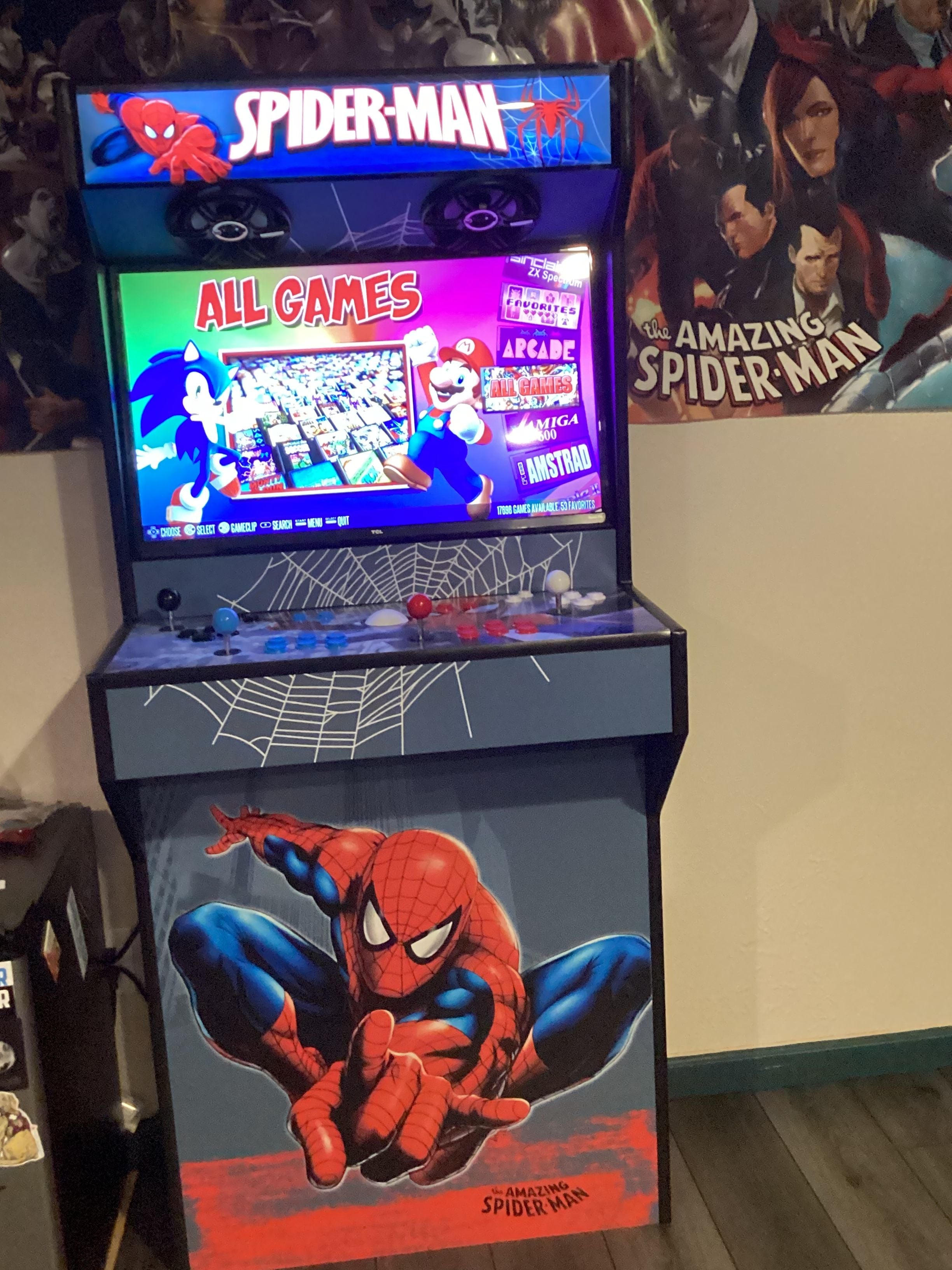 Arcade setup shared by Matthew Scott