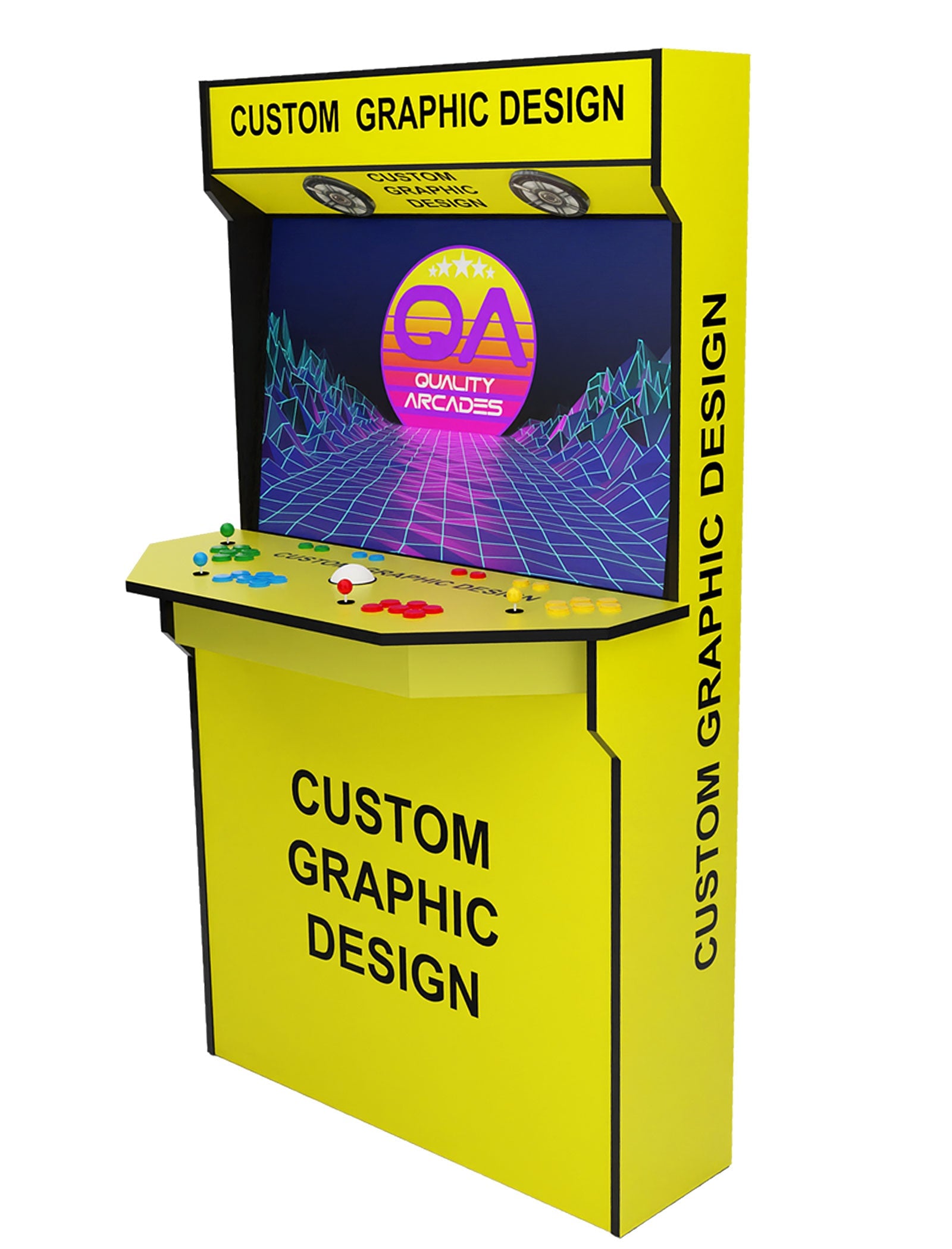 Custom Wrap Hexacade™ Arcade Machine arcade, Custom Wrap finish