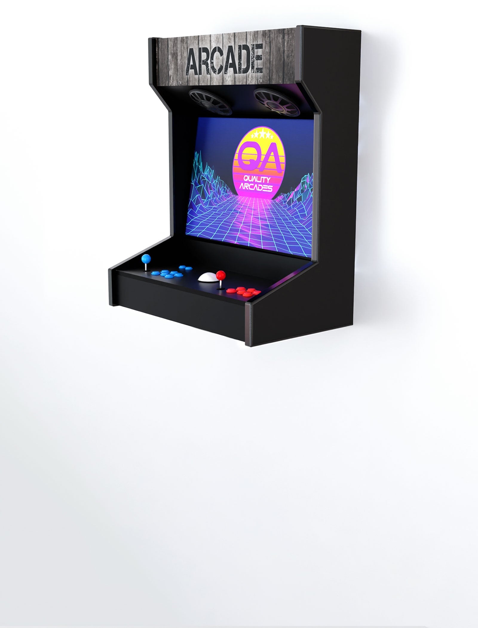 Wall Mount Arcade Machine (No Wrap) arcade, No Wrap finish