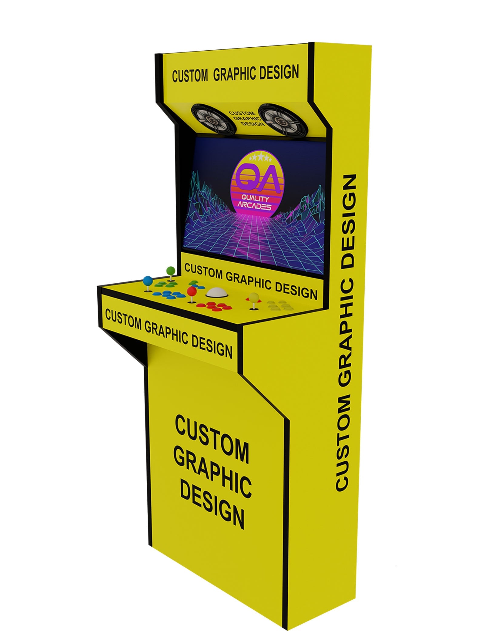 Custom Wrap Arcade Machine Retro-Slim arcade, Custom Wrap finish